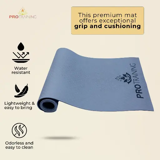 [EVA 4MM GREY DARK] VR EVA Yoga Mat Grey (4mm)