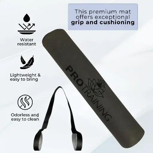[EVA 4MM GREY DARK] EVA Yoga Mat Dark Grey Dark (4mm) Eco