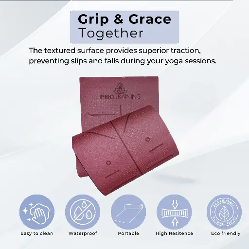 [TPE ALIGNMENT WINE] TPE Alignment Yoga Mat Wine (6mm)